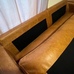 関家具　ソファ　レザーテックスの画像