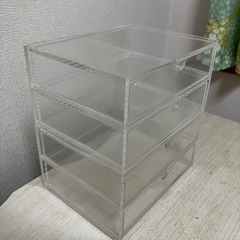 無印良品　クリア収納ケース　4段の画像