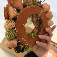 決まりました　フラワーリースの画像
