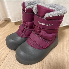 モンベル　スノーブーツ　16センチ　子供用　女の子の画像