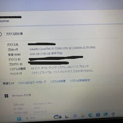 Corei5 ８GB新品SSD office2024搭載ノートパソコンの画像