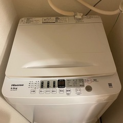 洗濯機 ハイセンス5.5kg【先着順10/25まで‼️】の画像