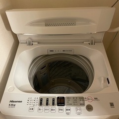 洗濯機 ハイセンス5.5kg【先着順10/25まで‼️】の画像