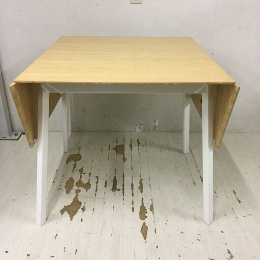  25125  バタフライ式ダイニングテーブル椅子2脚セット IKEA   ◆大阪市内・東大阪市他 6,000円以上ご購入で無料配達い
