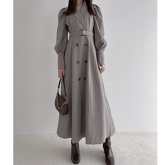 GRLのグレンチェック柄ワンピースです☺️の画像