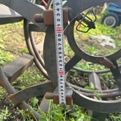 手押しトラクター用 水田防滑輪 泥田防陷輪 の画像