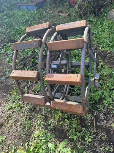 手押しトラクター用 水田防滑輪 泥田防陷輪