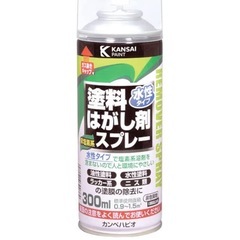 スプレー 塗料 水性 塗膜のはく離・除去 水性タイプ塗料はがし剤スプレー 300MLの画像