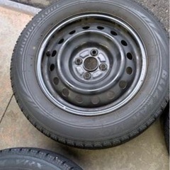195/65R15冬タイヤ付スチールホイールセット1台分の画像
