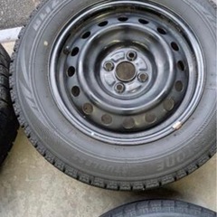 195/65R15冬タイヤ付スチールホイールセット1台分の画像