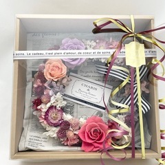 ブリザーブドフラワー 花輪 インテリアの画像