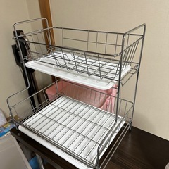 ステンレス 食器水切りラックの画像