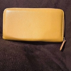 ふくろうの黄色い長財布　未使用の画像
