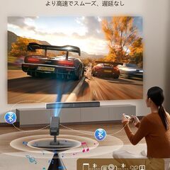 新品NUTROMO伸縮式プロジェクター  25000LM 自動台形補正フルHD1080P 4K対応WIFI Bluetoothの画像