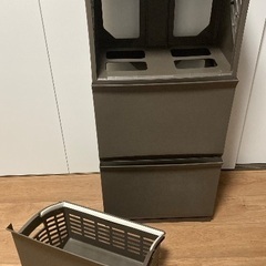 ランドリーボックス Clevan 3段 ランドリーラック 洗濯かごの画像