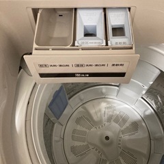 中古全自動洗濯機PANASONICパナソニック日本製NA-FA100H5-Tブラウン10kgの画像