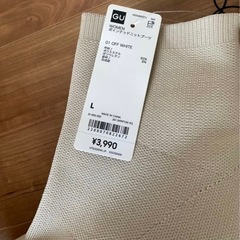 新品 GU ポインテッドニットブーツ オフホワイト Lサイズ
の画像