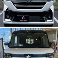 スペーシアカスタムMK54S .MK94S　グリルメッキモールの画像