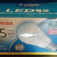 東芝  LED電球  E17  320ルーメン  未使用の画像