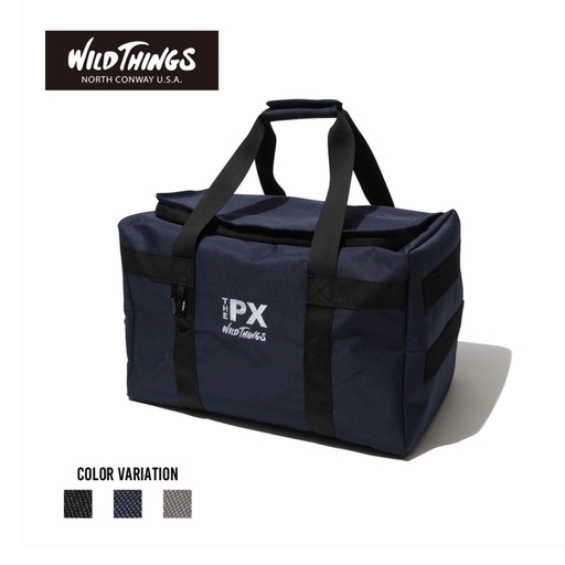 WILD THINGS THE PX MULTI TOOL BAG 60L WPX220031 NAVY ツールバッグ ロゴ キャンプ アウトドア スポーツ バーベキュー