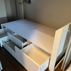 ニトリ　ベッドフレーム　シングルベッド　寝具の画像