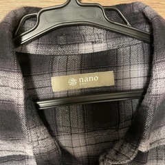 ナノユニバースオンブレネルシャツの画像
