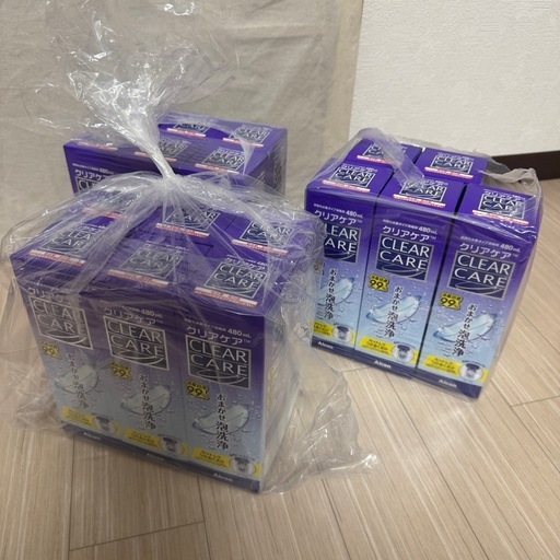 【新品未開封】コンタクト消毒液 クリアケア CLEAR CARE 480ml×17本セット Alconn