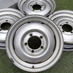 【希少】ジムニー専用★TOPY トピー★鉄/スチールホイール【富山】16インチ 5J 中古４本 JA ジムニー JB 車検対応 社外スチールホイールの画像