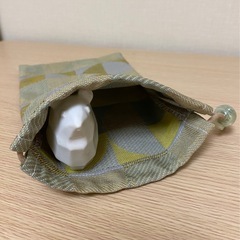 ハンドメイド　四角い巾着袋　萌の画像
