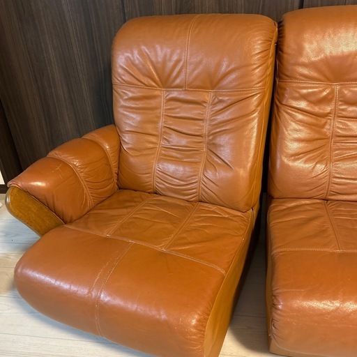 【中古品】濱本工芸のソファー3つセット