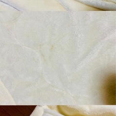 【無料/ダメージ写真有】こたつテーブル(白/木目)・こたつ毛布(白)の画像