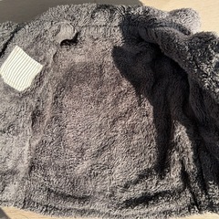 グリーン　モコモコアウター110センチの画像