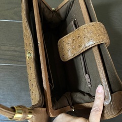 クラインカルーKKLKオーストリッチレザー　茶色の画像