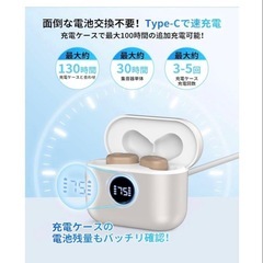 集音器 高齢者　しゅうおんき 音量増幅UP ノイズ低減 耳穴型 充電式の画像