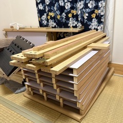 ベッド ダブル 収納付きの画像