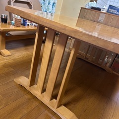 天然木　一枚板　ダイニングテーブルの画像