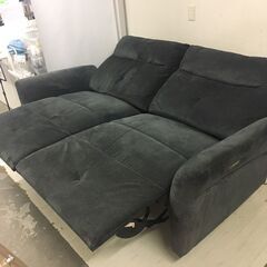  【特価】25141  2～3人掛け電動リクライニングソファ　ファブリック　幅192cm マナベインテリアハーツ   ◆大阪市内・東大阪市他 6,000円以上ご購入で無料配達いたします！◆ ※高槻・枚方方面◆西宮・尼崎方面◆生駒方面　それぞれ条件付き無料配送あり！            の画像