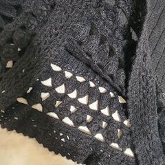 BIANCA■ウール素材■高級セーター　ブラック　Mサイズの画像