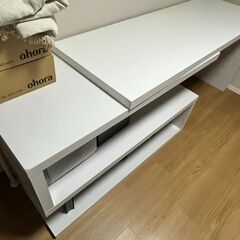 飾り棚・シェルフ・デスク・伸縮可能カウンターテーブルの画像