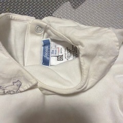 Jacadi 猫刺繍付きロンパース 18Ｍの画像