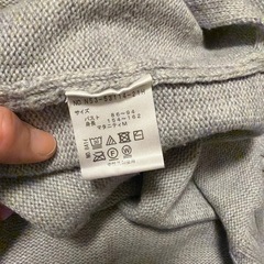 妊婦授乳ワンピースグレーニットMサイズの画像