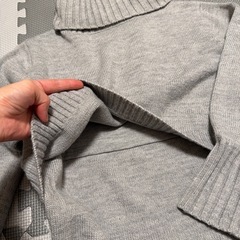 妊婦授乳ワンピースグレーニットMサイズの画像