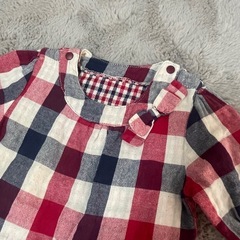 70cm 切替えロンパースの画像