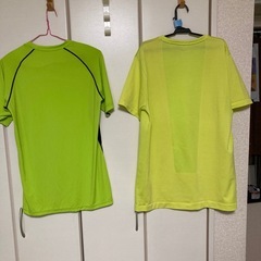 美品　2枚セット　蛍光tシャツ　サイズＬ の画像