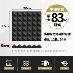 【総額54,000円分の防音材】吸音シート & 遮音シート　セットの画像