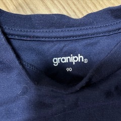子供服(女の子)graniph シマエナガワンピース　90センチの画像
