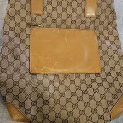 GUCCI グッチ GGキャンバス レザー シェリーライン トートバッグの画像