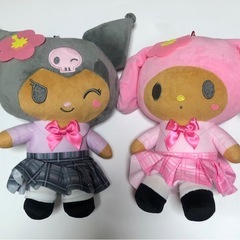 サンリオ　マイメロ　クロミ　日焼け　け　ぬいぐるみ　の画像