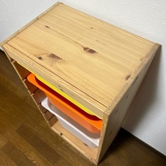 IKEA トロファスト フレームとケース３つセット おもちゃ収納の画像
