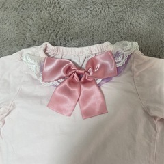 70-80cm レース&リボンシャツ 2点セットの画像